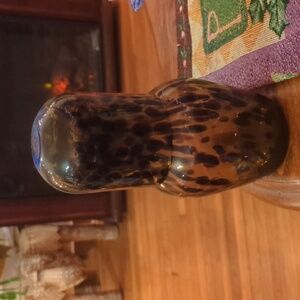 Vintage Glass Tortoiseshell Bedside Carafe